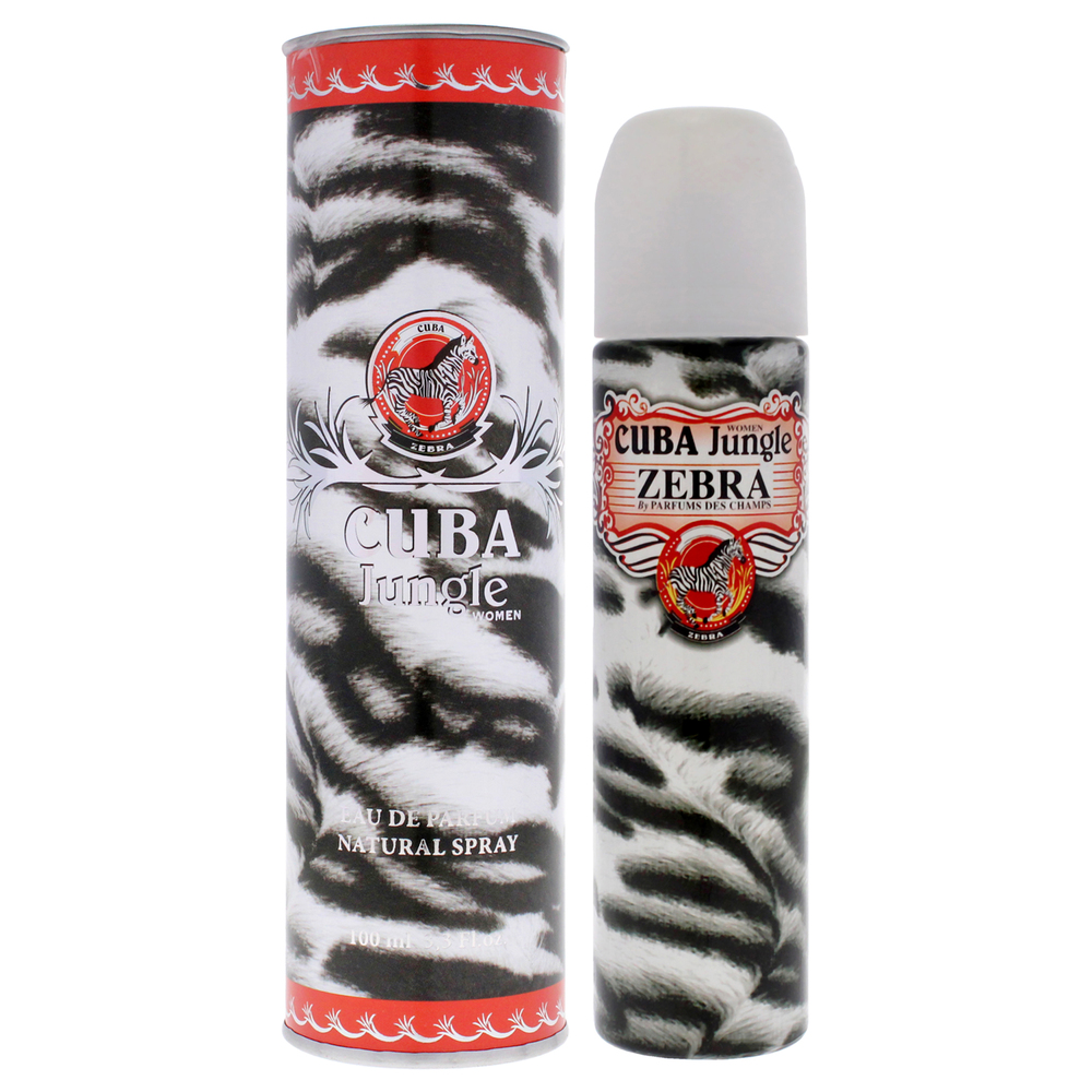 Cuba Jungle Zebra by Cuba for Women 3.3 oz EDP Spray